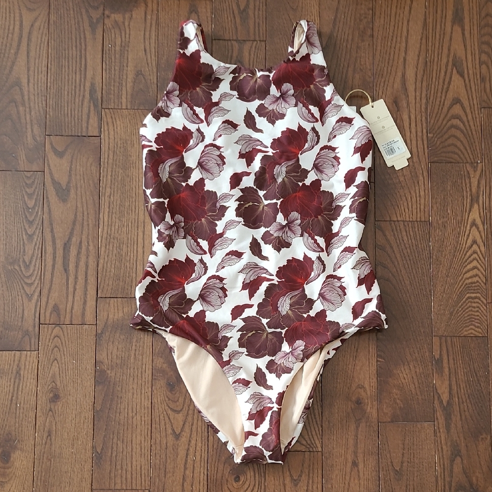 NWT COSITA LINDA Women's One Piece Swimsuit Floral Design Size L